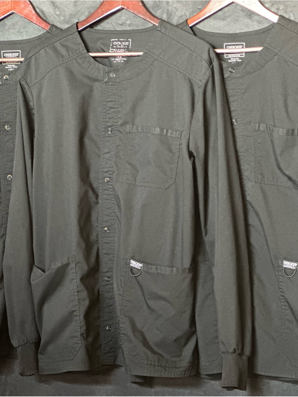 Bundle 3 Cherokee Unisex Scrub Warm Up Jackets